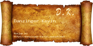 Danzinger Kevin névjegykártya